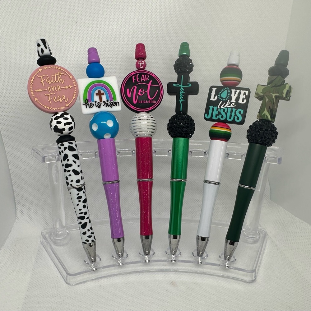 Beaded pens.